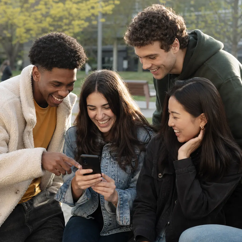 Followers engaging with interactive content shared through a creator broadcast channel.