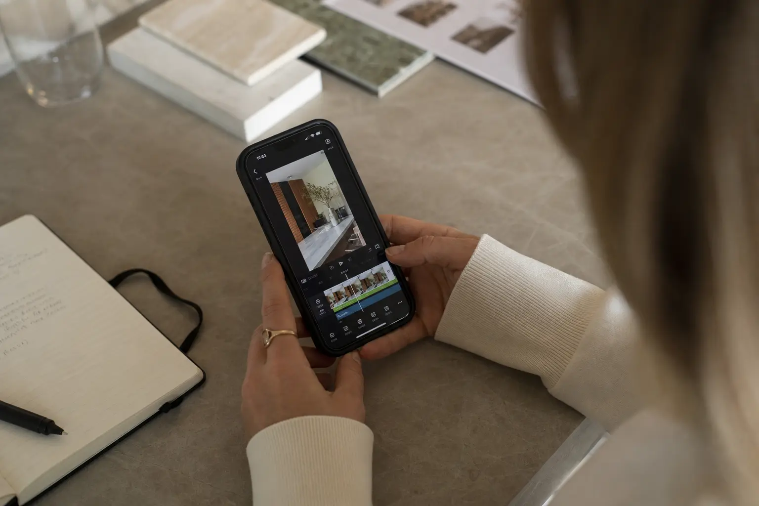 Vertical editing helps a business prepare a focused Reel before publishing.